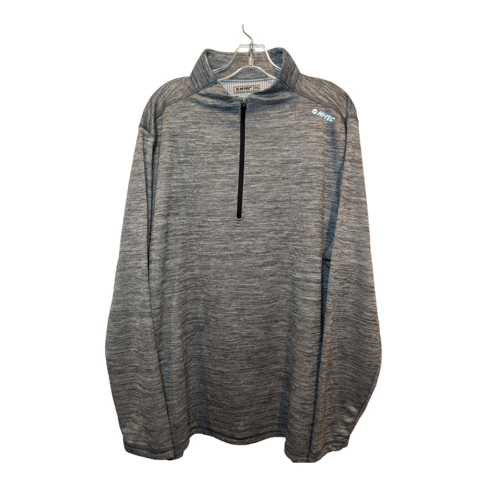 Hi-Tec 1/4 zip grey pullover.  Long sleeve men's size XXL.  UPF 50 sun protect.